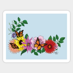 Monarch and Butterflies Magnet